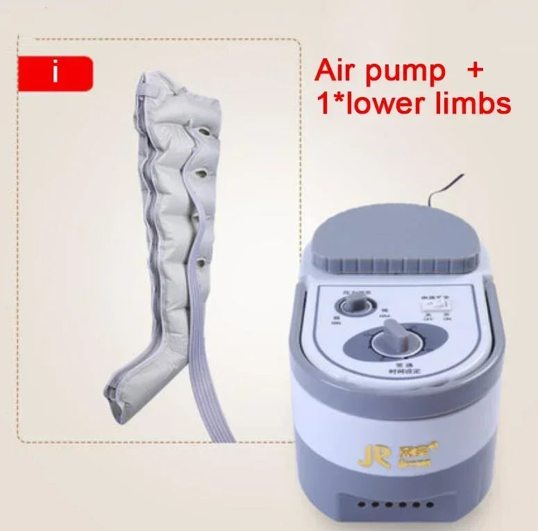 6 Chamber Electric Air Compression Leg Massager with Therapy for Pain Relief Full Body Relaxation Foot Arm Waist Massage Wraps