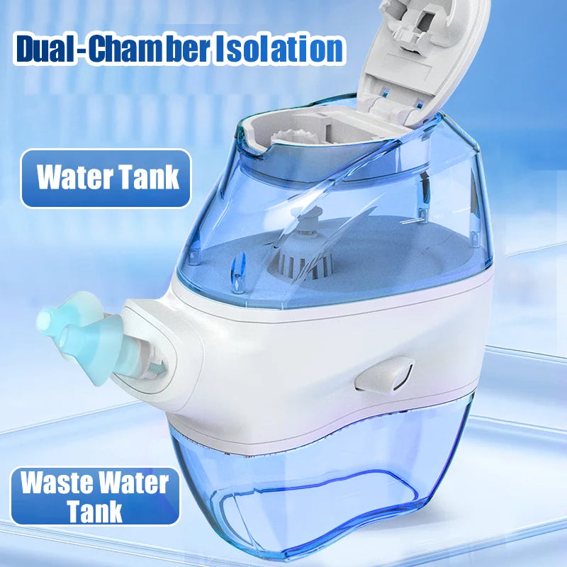 DISIYING Home Nasal Cleaning System - Rechargeable Electric Rinse Device with 2 Modes for Congestion Relief