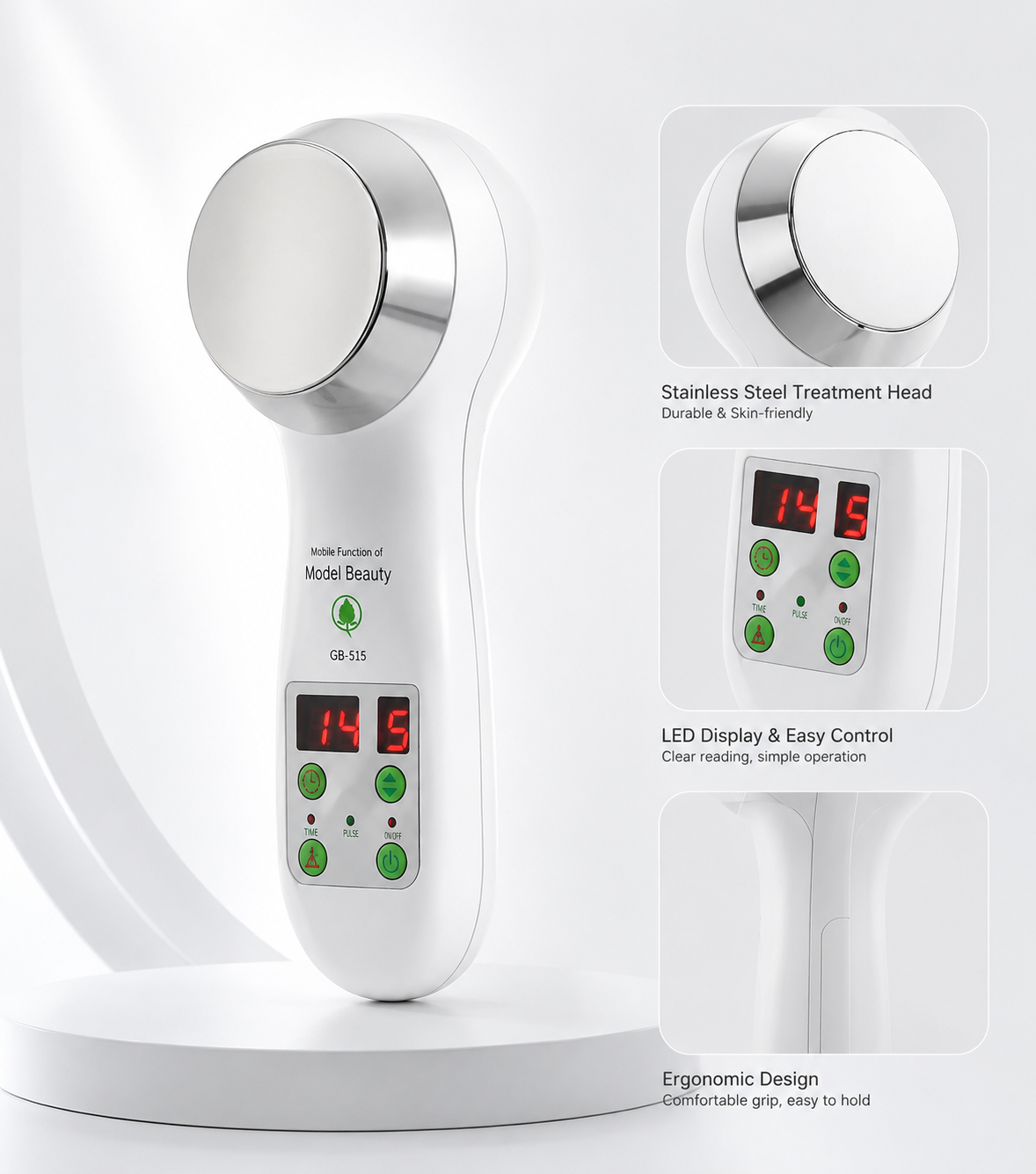 Portable Ultrasonic Body Massager – Handheld Beauty Care Device for Body Massage, Daily Relaxation and Home Use
