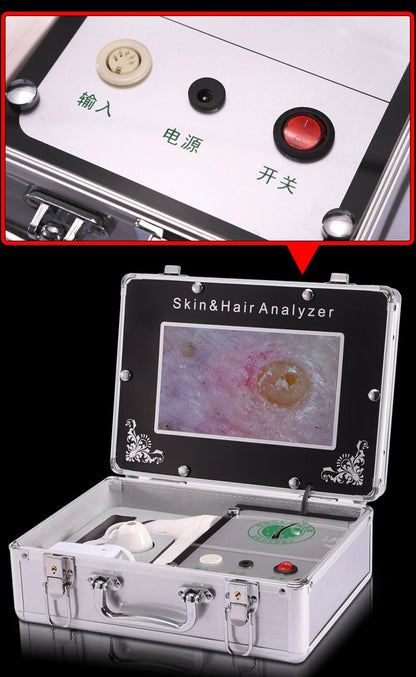 Scalp & Facial Skin Analyzer Machine 200x HD Digital Dermoscopy for Hair Follicle Diagnosis and Skin Health Detection
