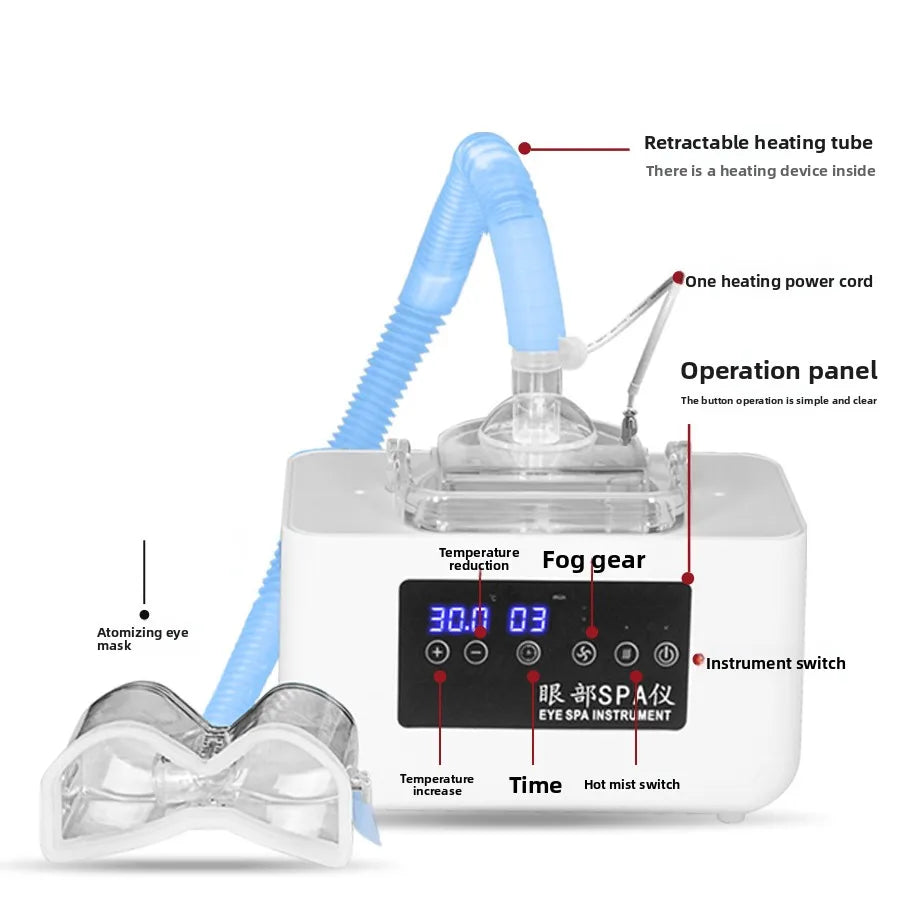 Eye Massage SPA Instrument - Fumigation Atomization Heating Hot Compress Drying, Relieving Fatigue and Eye Protection