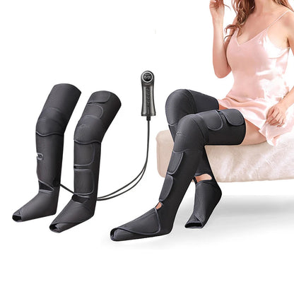 Air Compression Leg Massager Foot Calf Machine Blood Circulation Relaxation Instrument Long Airbag Vibration Heating Knee Tool