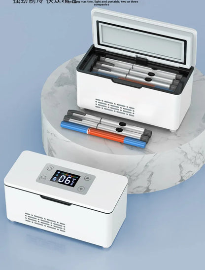 Car Portable Refrigerated Box Cool Box Cooler For Drug Growth Hormone Interferon Insulin USB Charging Thermostat Mini Fridge
