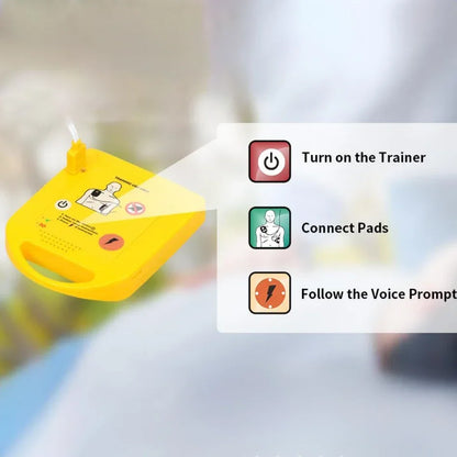 Compact Mini AED Trainer with English Voice Prompts – Essential CPR Training Device for First Aid Students