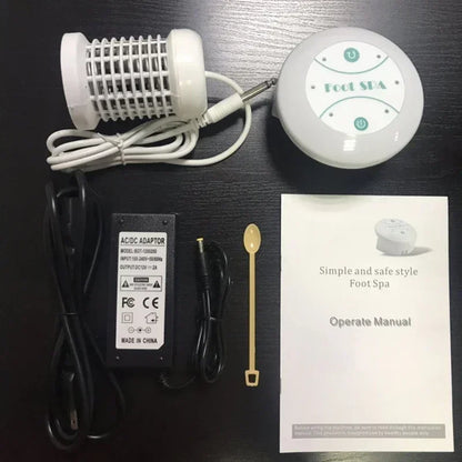 Home Use Ionic Foot Detox Spa Machine with Aqua Cleanse Arrays & Negative Ion Therapy 2 Replacement Arrays for Deep Relaxation