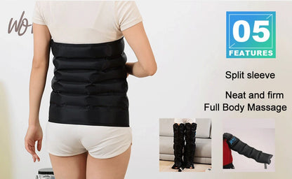 Syeosye 6 Cavity Air Compression Massager Leg Foot Circulation Pressotherapy Air Promote Blood Relaxation Pain Relief