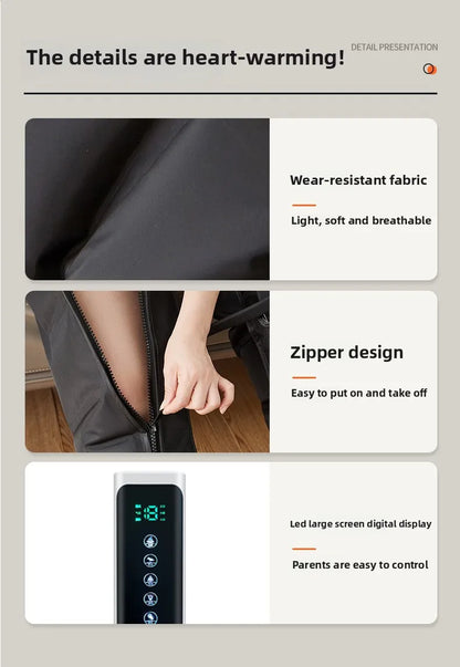 Electric Air Pressure Leg Massager for Kneading & Blood Circulation with Remote Control Deep Relaxation Calf & Foot Therapy