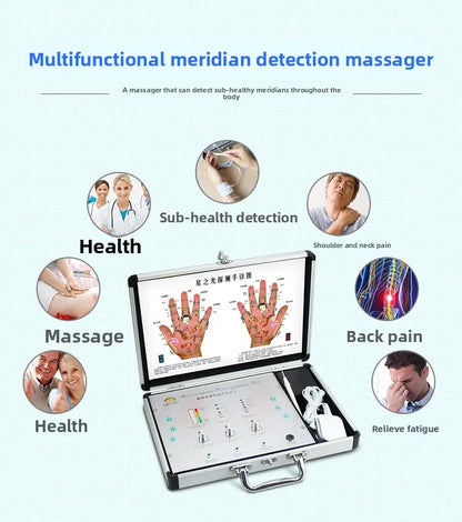 Smart Meridian Health Analyzer & Neck Eye Massager Digital Acupoint Detector Wellness Care Device