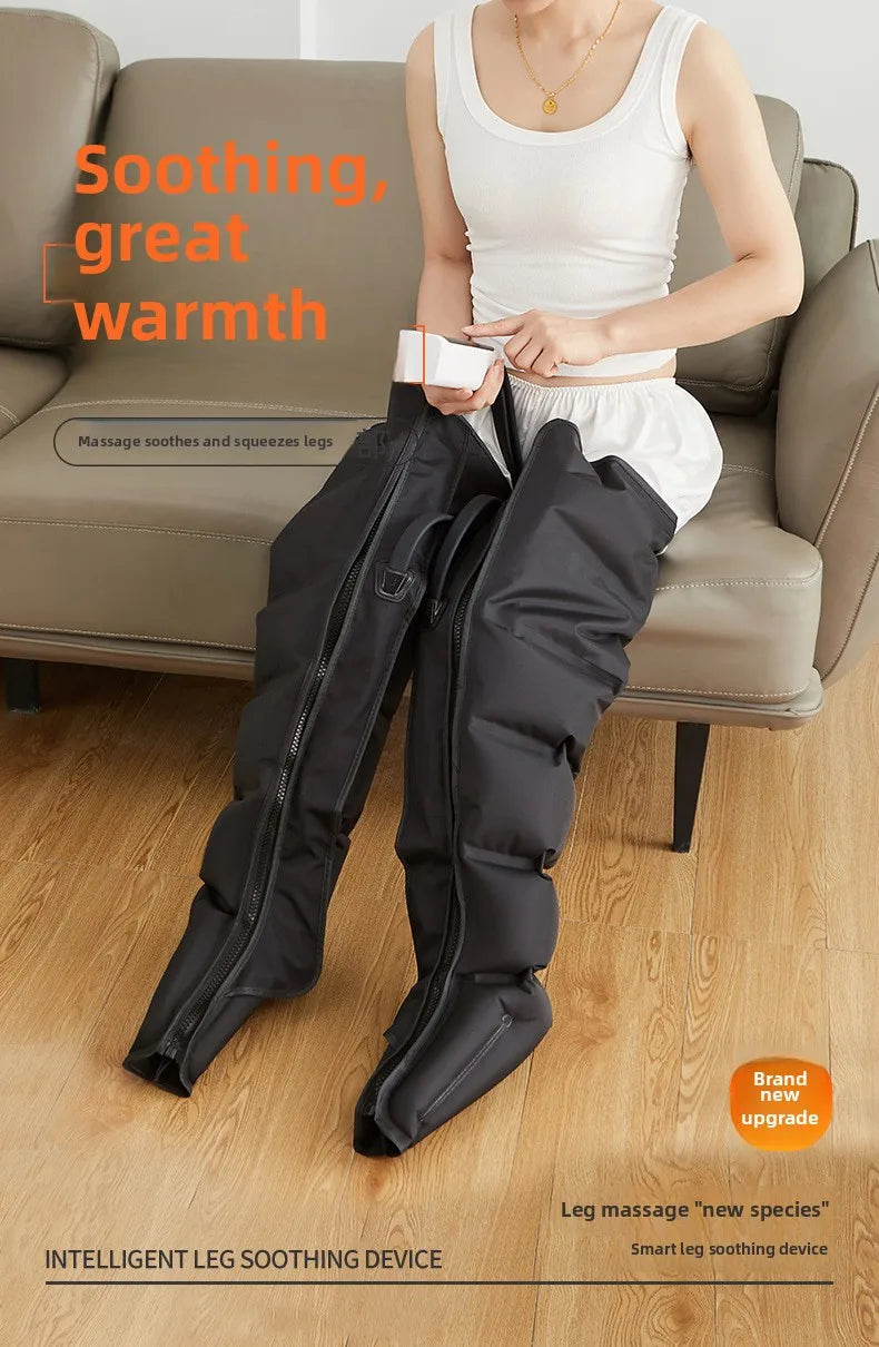 Electric Air Pressure Leg Massager for Kneading & Blood Circulation with Remote Control Deep Relaxation Calf & Foot Therapy