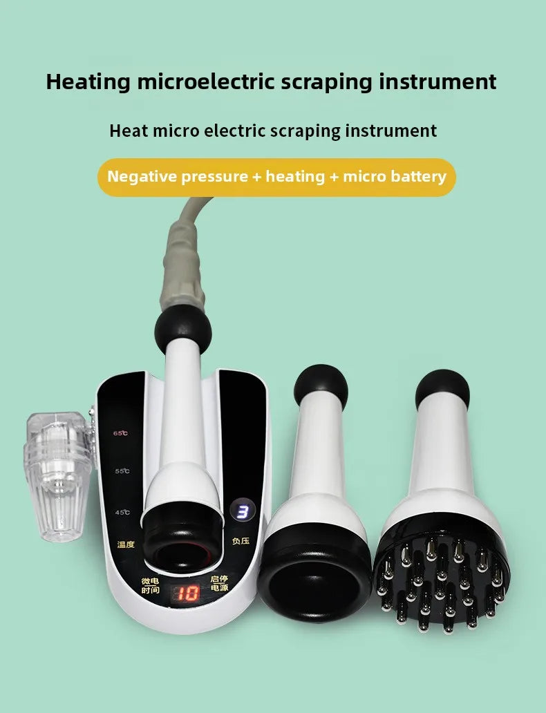 3 in 1 Electric Gua Sha Cupping Therapy Massager with Heating Negative Pressure Detox and Skin Rejuvenation for Body Sculpting