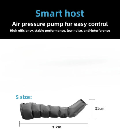 6 Chambers Air Compression Massage System Whole Body Massager Compression Pump Recovery Boots Foot Leg Massage Machine AirWrap