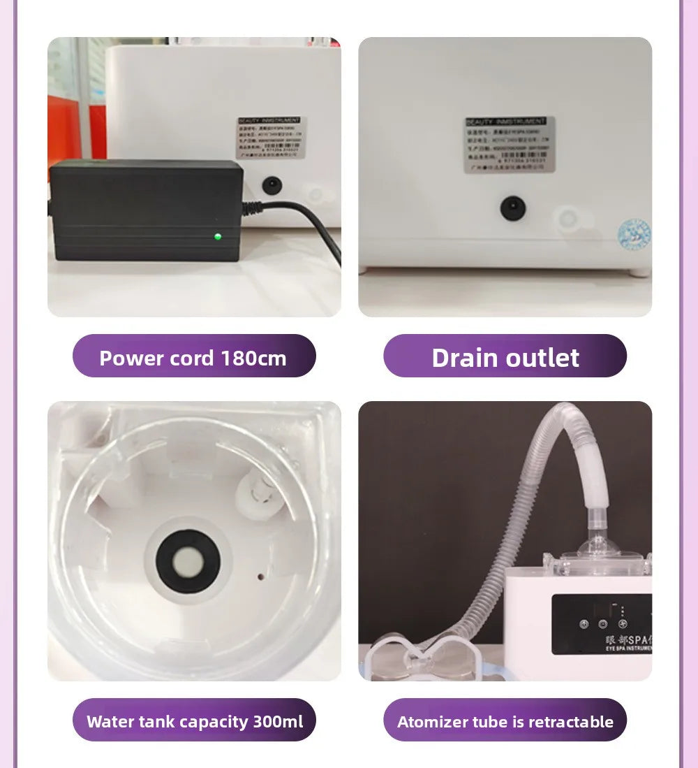 Eye Massage SPA Instrument - Fumigation Atomization Heating Hot Compress Drying, Relieving Fatigue and Eye Protection