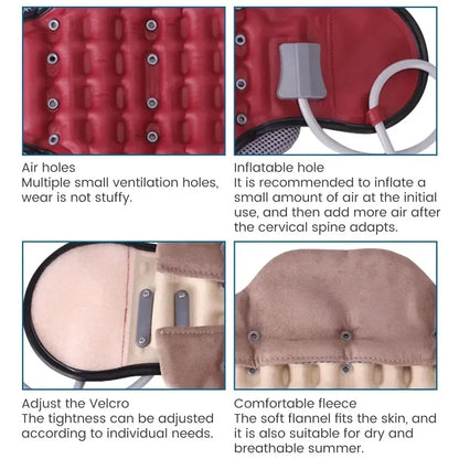 DISIYING Inflatable Cervical Neck Collar - Adjustable Home Traction Device for Neck Support & Comfort (
