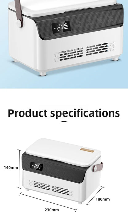 13600mAH*2 Insulin Cooler Mini Medicine Portable Refrigerator Smart Temperature Control LCD Display Medical Fridge for Travel