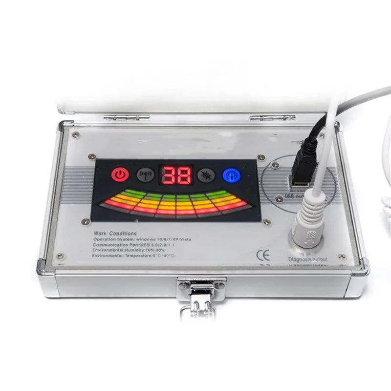 QMR998 Portable Quantum Resonance Magnetic Analyzer Wellness Scanner 103 Reports Multi-Lang Software Win10/11 USB Dongle
