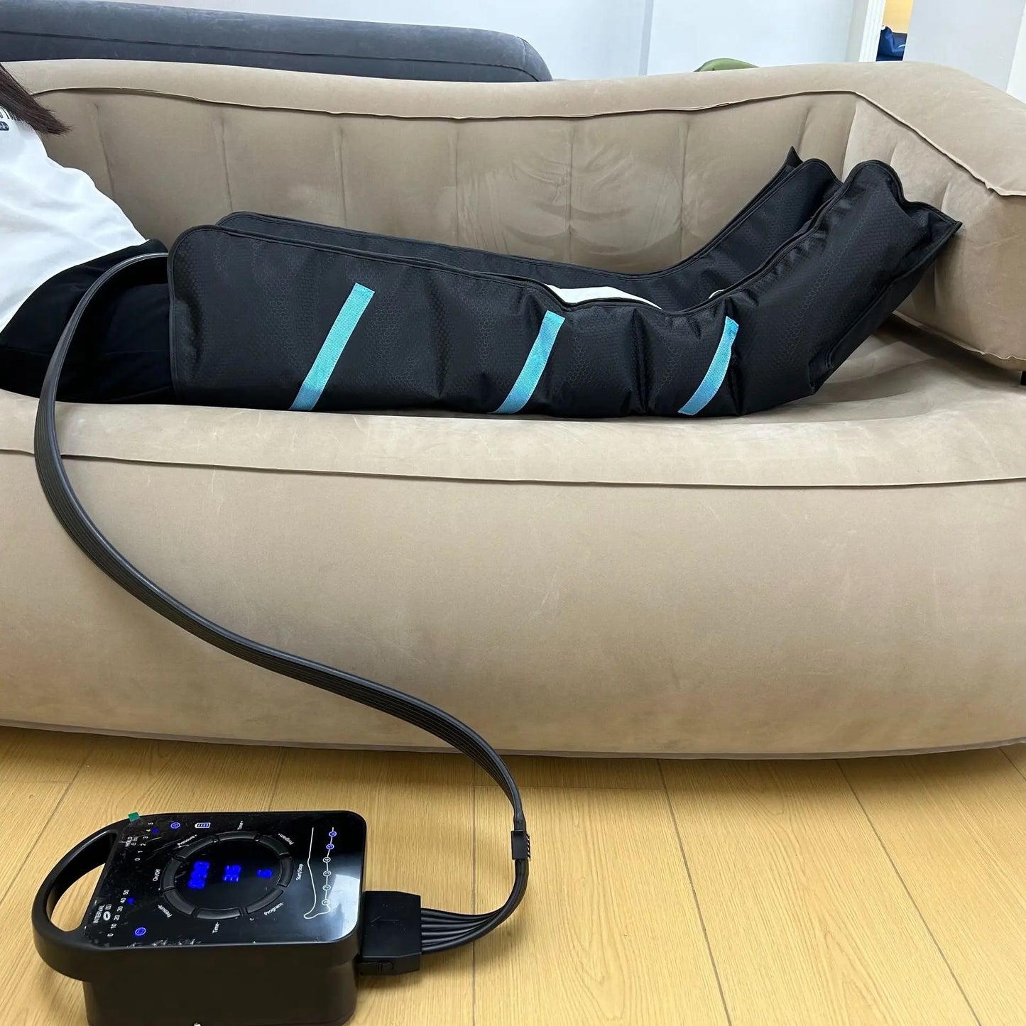 6 Chambers Air Compression Massage System Whole Body Massager Compression Pump Recovery Boots Foot Leg Massage Machine AirWrap