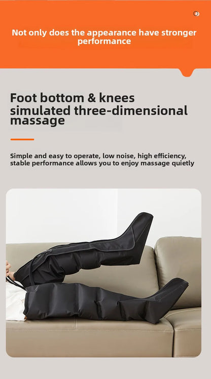 Electric Air Pressure Leg Massager for Kneading & Blood Circulation with Remote Control Deep Relaxation Calf & Foot Therapy