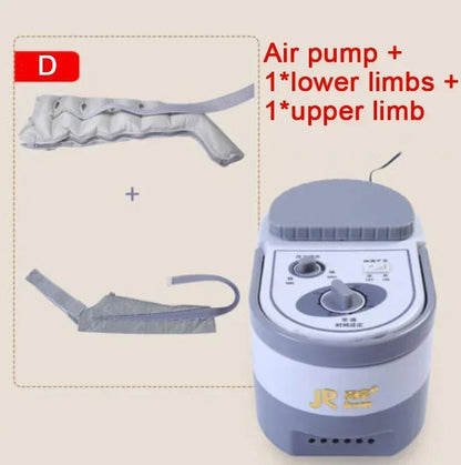 6 Chamber Electric Air Compression Leg Massager with Therapy for Pain Relief Full Body Relaxation Foot Arm Waist Massage Wraps