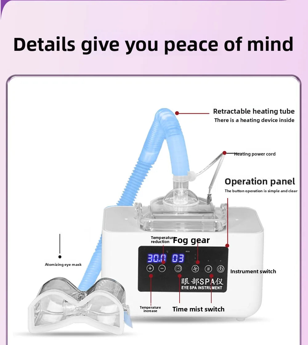 Eye Massage SPA Instrument - Fumigation Atomization Heating Hot Compress Drying, Relieving Fatigue and Eye Protection