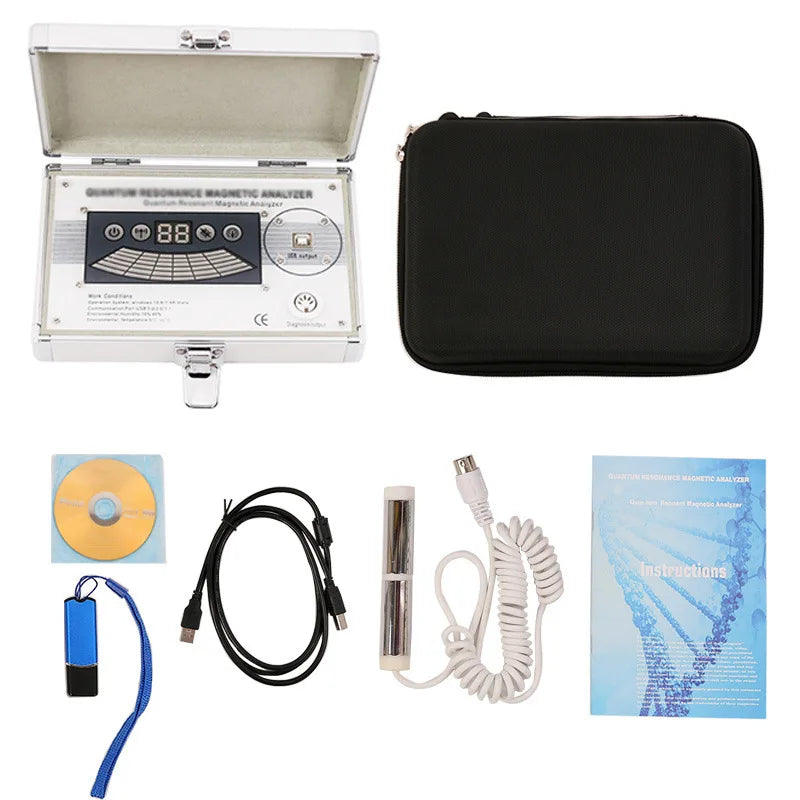 QMR998 Portable Quantum Resonance Magnetic Analyzer Wellness Scanner 103 Reports Multi-Lang Software Win10/11 USB Dongle