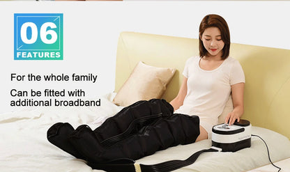 Syeosye 6 Cavity Air Compression Massager Leg Foot Circulation Pressotherapy Air Promote Blood Relaxation Pain Relief