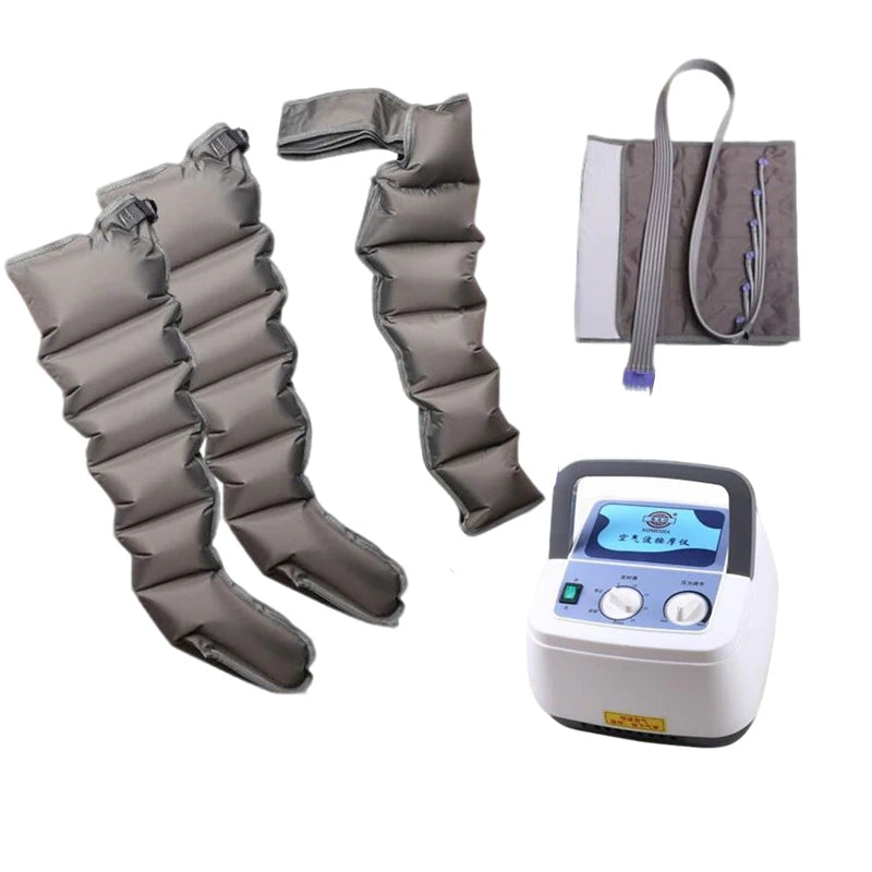6 Chamber Air Compression Full Body Massager for Muscle Recovery Arms Legs Waist Pain Relief Post-Workout Athlete and Home Use
