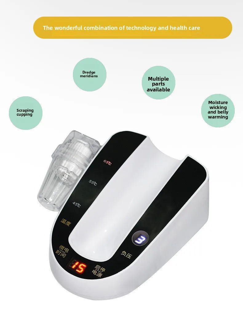 3 in 1 Electric Gua Sha Cupping Therapy Massager with Heating Negative Pressure Detox and Skin Rejuvenation for Body Sculpting