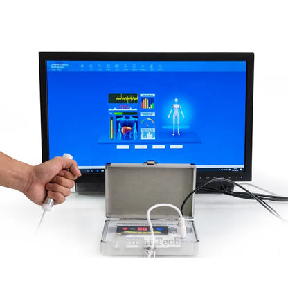 QMR998 Portable Quantum Resonance Magnetic Analyzer Wellness Scanner 103 Reports Multi-Lang Software Win10/11 USB Dongle