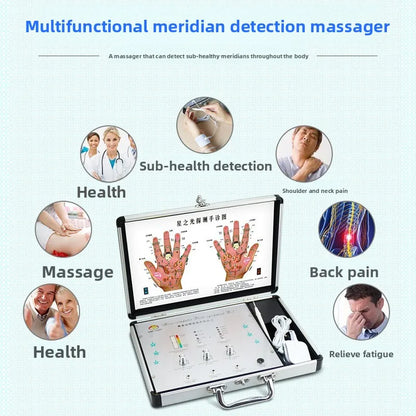 Smart Meridian Health Analyzer & Neck Eye Massager Digital Acupoint Detector Wellness Care Device