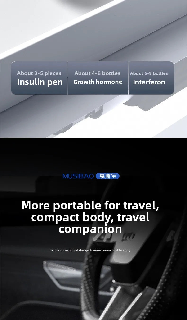 Mini Refrigerator Insulin Pens Refrigerated Cups Portable Diabetic Insulated Medicine Travels Cooler Profession Car Refrigerator
