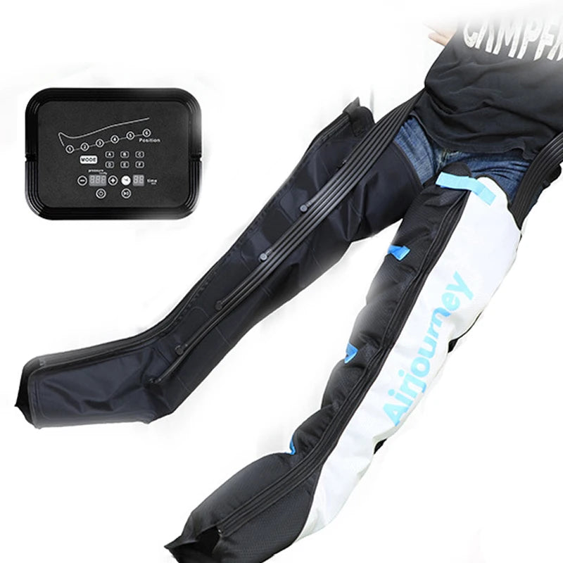 6 Chambers Air Compression Massage System Whole Body Massager Compression Pump Recovery Boots Foot Leg Massage Machine AirWrap