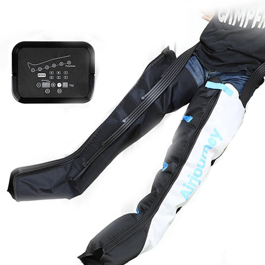6 Chambers Air Compression Massage System Whole Body Massager Compression Pump Recovery Boots Foot Leg Massage Machine AirWrap