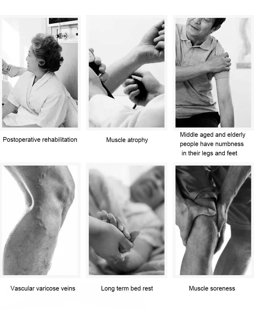 5-Chamber Air Compression Leg & Arm Massager - 6 Modes, Adjustable Intensity for Varicose Veins, Edema Relief & Muscle Recovery