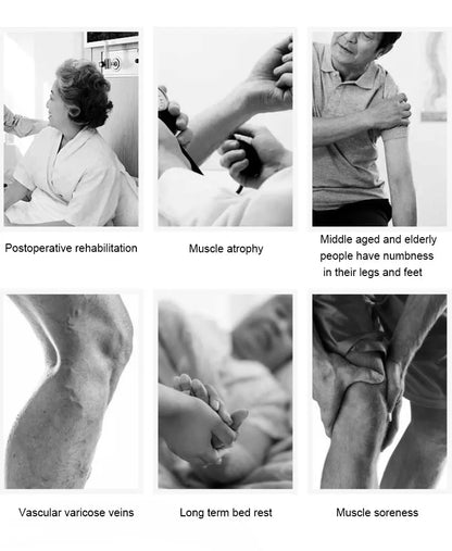 5-Chamber Air Compression Leg & Arm Massager - 6 Modes, Adjustable Intensity for Varicose Veins, Edema Relief & Muscle Recovery