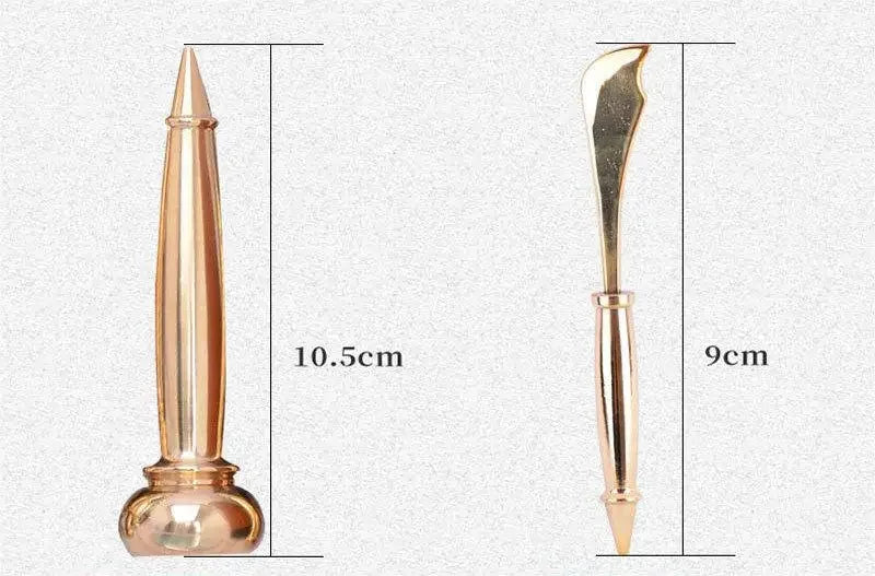 DISIYING 4-Piece Copper Gua Sha Tool Set - Traditional Body Massage Scraper for Wellness