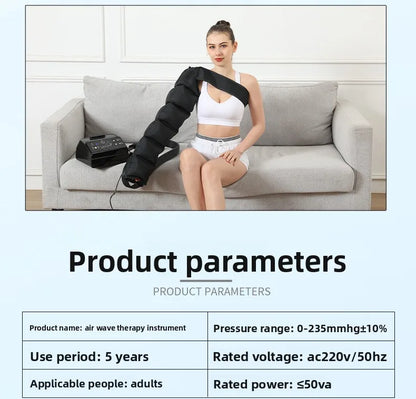 Four-chamber Intelligent Air Wave Massager Pressure Therapy Instrument Leg Muscle Massage Recovery Lymphatic Detoxifier