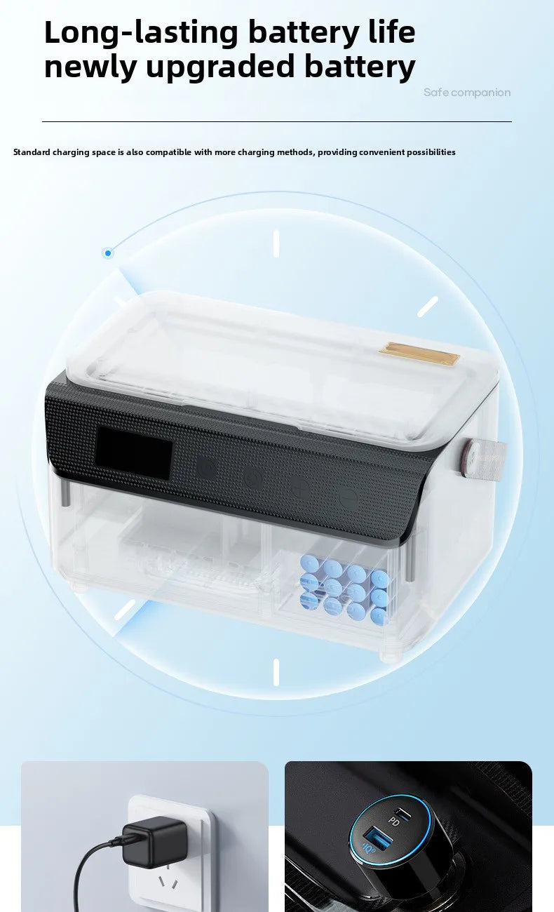 13600mAH*2 Insulin Cooler Mini Medicine Portable Refrigerator Smart Temperature Control LCD Display Medical Fridge for Travel