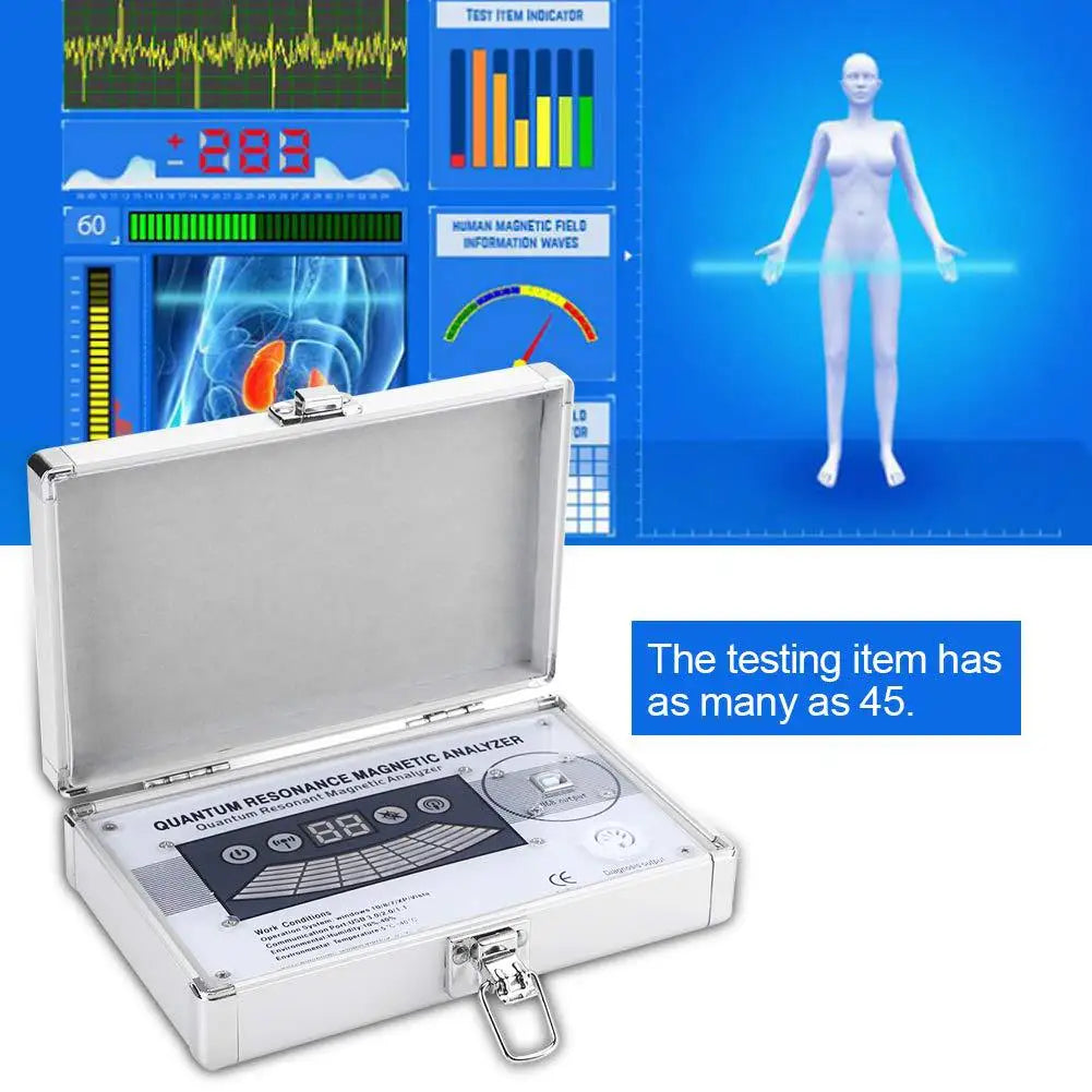 QMR998 Portable Quantum Resonance Magnetic Analyzer Wellness Scanner 103 Reports Multi-Lang Software Win10/11 USB Dongle