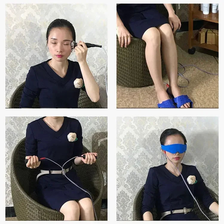 Electrotherapy TCM Meridian Massager - Heated Acupuncture Brush for Body Slimming, Detox & Pain Relief, Portable EMS Therapy