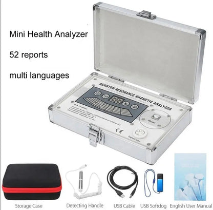 QMR998 Portable Quantum Resonance Magnetic Analyzer Wellness Scanner 103 Reports Multi-Lang Software Win10/11 USB Dongle