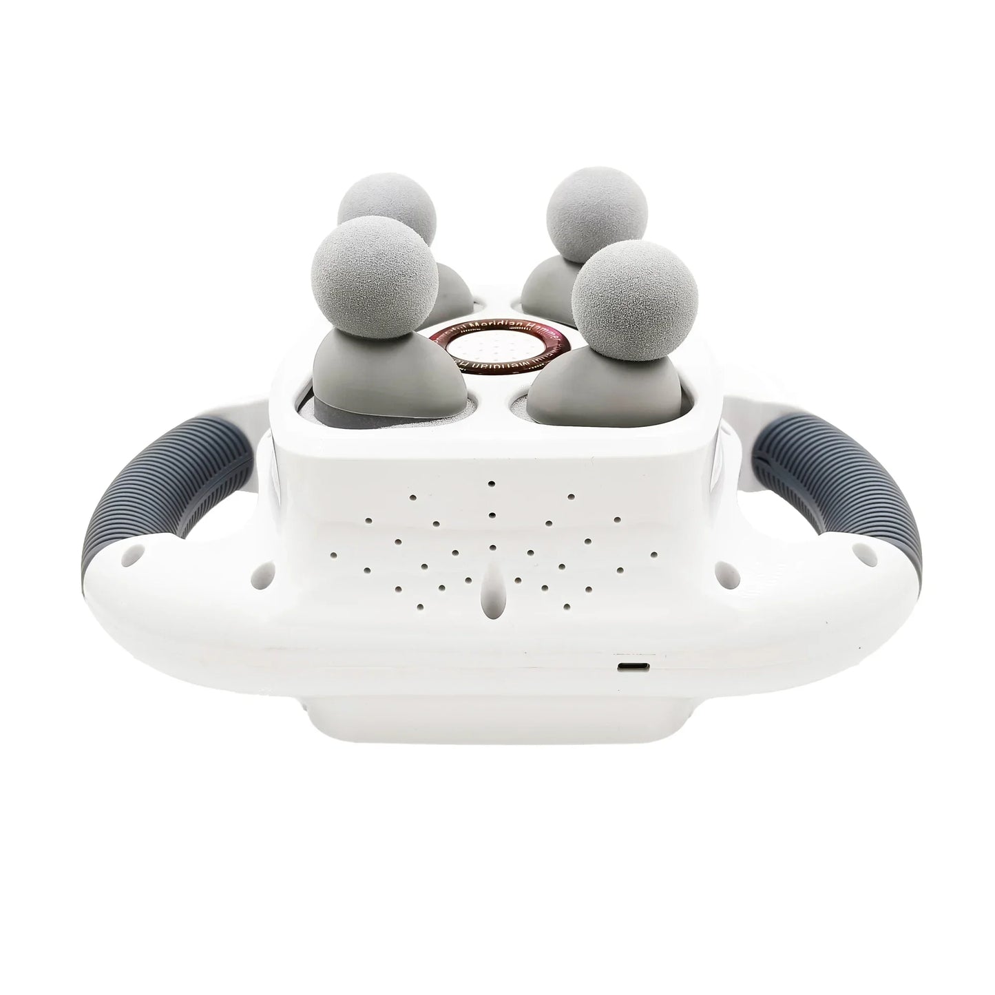 Electric Percussion Massager 4 Heads Deep Tissue Vibration for Neck Back Waist Pain Relief Full Body Muscle Therapy Hammer