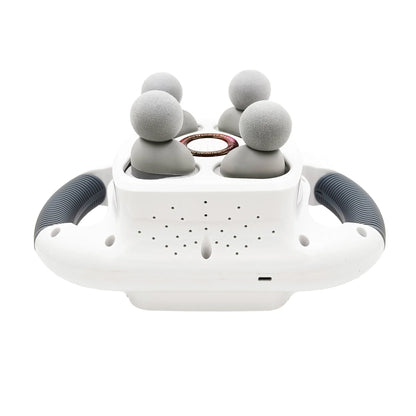 Electric Percussion Massager 4 Heads Deep Tissue Vibration for Neck Back Waist Pain Relief Full Body Muscle Therapy Hammer