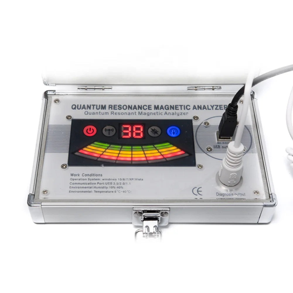 QMR998 Portable Quantum Resonance Magnetic Analyzer Wellness Scanner 103 Reports Multi-Lang Software Win10/11 USB Dongle