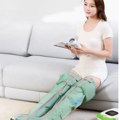 5-Chamber Air Compression Leg & Arm Massager - 6 Modes, Adjustable Intensity for Varicose Veins, Edema Relief & Muscle Recovery