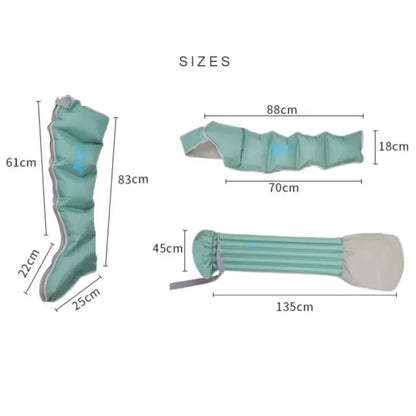 5-Chamber Air Compression Leg & Arm Massager - 6 Modes, Adjustable Intensity for Varicose Veins, Edema Relief & Muscle Recovery