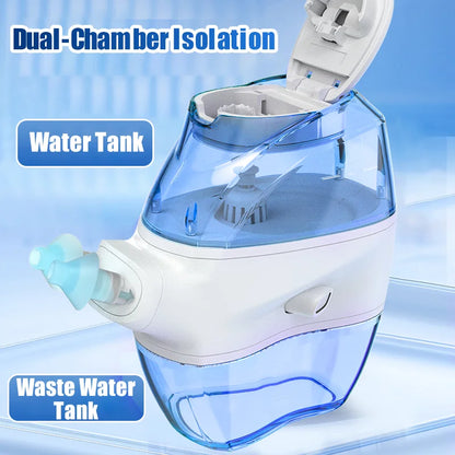 DISIYING Home Nasal Cleaning System - Rechargeable Electric Rinse Device with 2 Modes for Congestion Relief