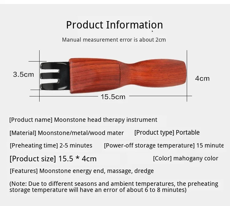 Bianstone Electric Head Massager with Thermal Therapy for Scalp Neck Back Pain Relief Adjustable Pressure Claw Moxibustion Heat