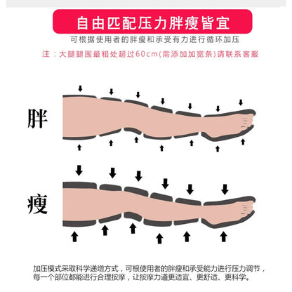 4 airbags Leg Massager Air Wave Pressure Physiotherapy Pneumatic Foot Massage Machine Air Pressure Kneading Home Foot Massager