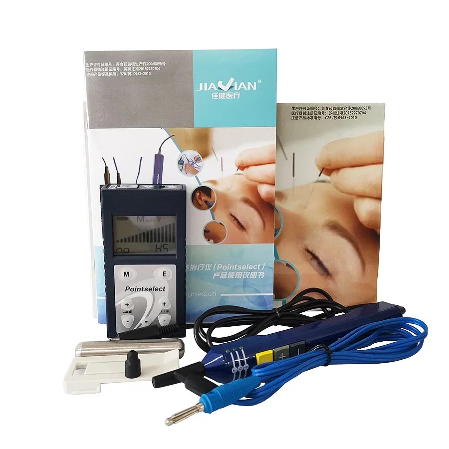 Pointoselect  Digital Acupoint Finder for Auricular Body Therapy with TENS Stimulation LCD Meridian Detector and Ear Care