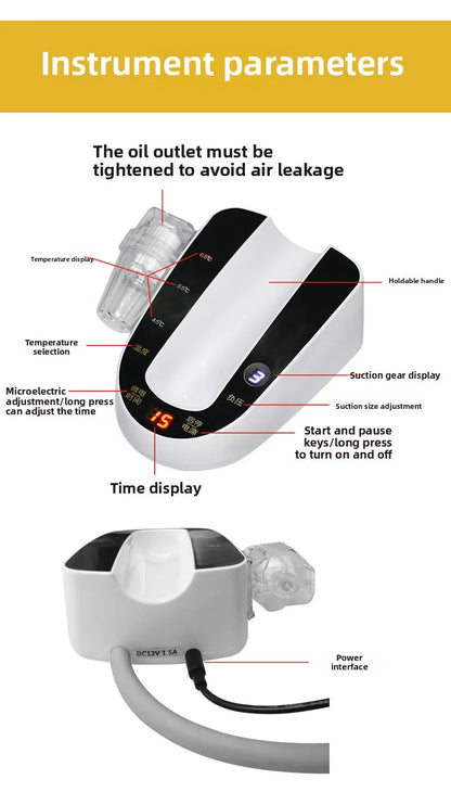 3 in 1 Electric Gua Sha Cupping Therapy Massager with Heating Negative Pressure Detox and Skin Rejuvenation for Body Sculpting